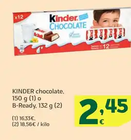 HiperDino KINDER chocolate oferta