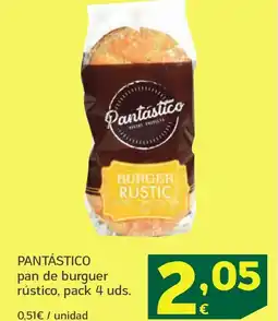 HiperDino PANTÁSTICO pan de burguer rústico oferta