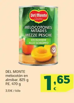 HiperDino DEL MONTE melocotón en almíbar oferta