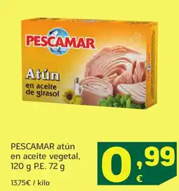 HiperDino PESCAMAR atún en aceite vegetal oferta