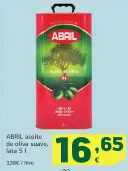 HiperDino ABRIL aceite de oliva suave, lata oferta