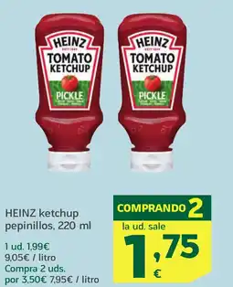 HiperDino HEINZ ketchup pepinillos oferta