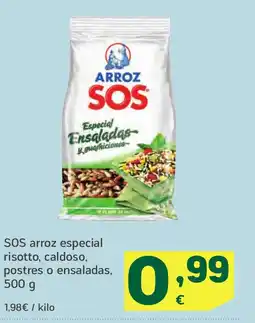 HiperDino SOS arroz especial risotto, caldoso, postres o ensaladas oferta