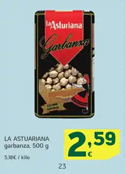 HiperDino LA ASTURIANA Garbanza oferta