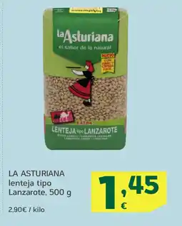 HiperDino LA ASTURIANA lenteja tipo Lanzarote oferta