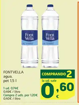 HiperDino FONTVELLA agua pet oferta