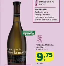 HiperDino TORRE LA MOREIRA vino blanco Albariño oferta
