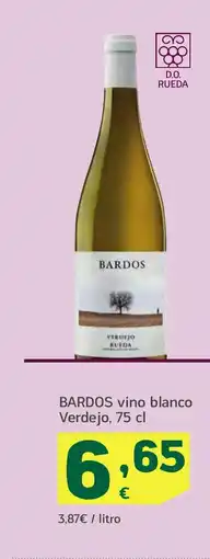 HiperDino BARDOS vino blanco Verdejo oferta