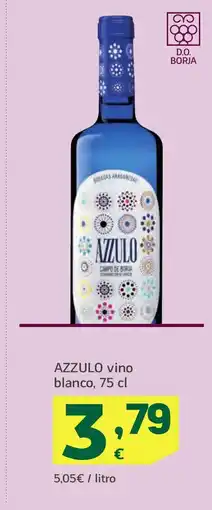 HiperDino AZZULO vino blanco oferta