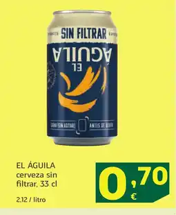 HiperDino EL ÁGUILA cerveza sin filtrar oferta