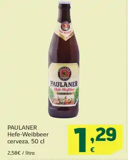 HiperDino PAULANER Hefe-Weibbeer cerveza oferta