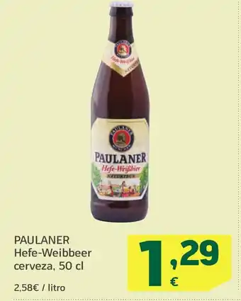 HiperDino PAULANER Hefe-Weibbeer cerveza oferta