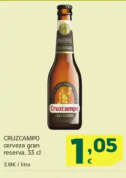 HiperDino CRUZCAMPO cerveza gran reserva oferta