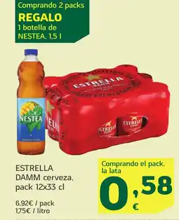 HiperDino ESTRELLA DAMM cerveza oferta