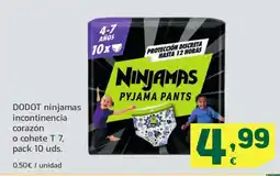 HiperDino DODOT ninjamas incontinencia corazón oferta