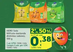 HiperDino HERO Solo MiFruta merienda distintos sabores oferta