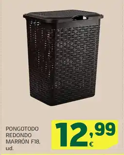 HiperDino Pongotodo redondo marrón f18 oferta
