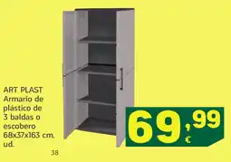HiperDino Art plast armario de plástico de 3 baldas o escobero oferta
