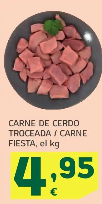 HiperDino Carne de cerdo troceada / carne fiesta oferta