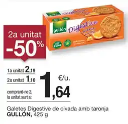 BonpreuEsclat GULLÓN Galetes Digestive de civada amb taronja oferta