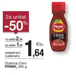 BonpreuEsclat PRIMA Quètxup Cero oferta