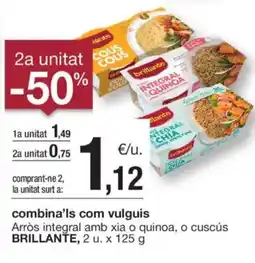 BonpreuEsclat BRILLANTE Arròs integral amb xia o quinoa, o cuscús oferta