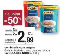BonpreuEsclat LA GULA DEL NORTE Gula amb allada o amb gambes i allada oferta