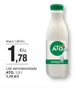 BonpreuEsclat ATO Llet semidesnatada oferta