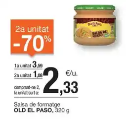 BonpreuEsclat OLD EL PASO Salsa de formatge oferta