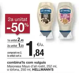 BonpreuEsclat HELLMANN'S Maionesa Mayo d'all rostit oferta