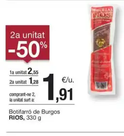 BonpreuEsclat RIOS Botifarró de Burgos oferta