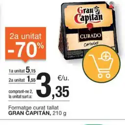 BonpreuEsclat GRAN CAPITÁN Formatge curat tallat oferta