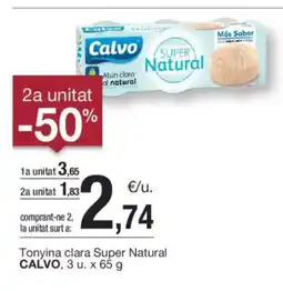 BonpreuEsclat CALVO Tonyina clara Super Natural oferta
