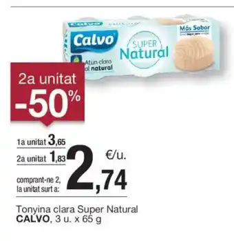 BonpreuEsclat CALVO Tonyina clara Super Natural oferta