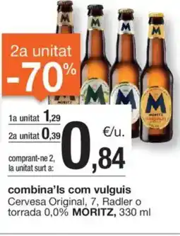 BonpreuEsclat MORITZ Cervesa Original, 7, Radler o torrada 0,0% oferta