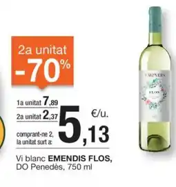 BonpreuEsclat EMENDIS FLOS Vi blanc DO Penedès oferta