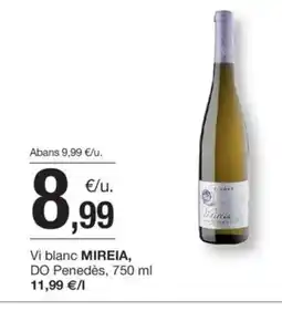 BonpreuEsclat MIREIA Vi blanc DO Penedès oferta