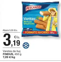 BonpreuEsclat FINDUS Varetes de lluç oferta