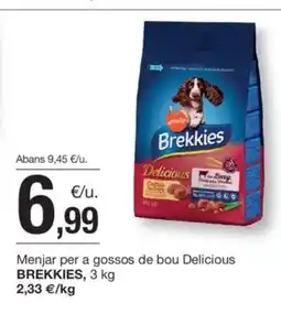 BonpreuEsclat BREKKIES Menjar per a gossos de bou Delicious oferta