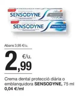 BonpreuEsclat SENSODYNE Crema dental protecció diària o emblanquidora oferta