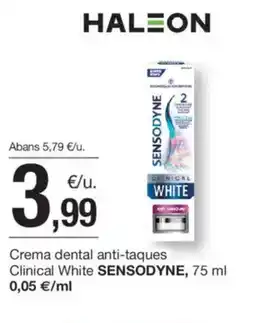BonpreuEsclat SENSODYNE Crema dental anti-taques Clinical White oferta