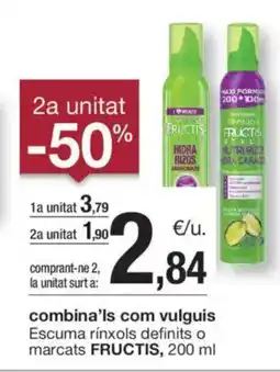 BonpreuEsclat FRUCTIS Escuma rínxols definits o marcats oferta