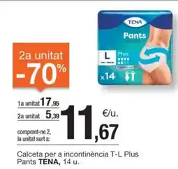 BonpreuEsclat TENA Calceta per a incontinència T-L Plus Pants oferta