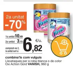 BonpreuEsclat VANISH Llevataques per a roba blanca o de color Oxi Action Gold oferta