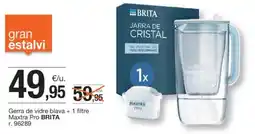 BonpreuEsclat BRITA Gerra de vidre blava + 1 filtre Maxtra Pro oferta