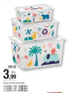 BonpreuEsclat Caixa infantil d'animals oferta
