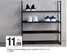 BonpreuEsclat Sabater amb prestatges color negre oferta
