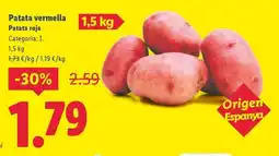 Lidl Patata vermella oferta