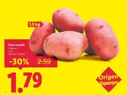 Lidl Patata vermella oferta