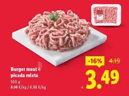 Lidl Burger meat! picada mixta oferta